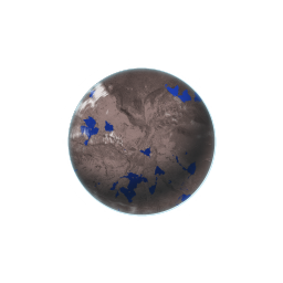 The planet as the game’s Discoveries page draws it